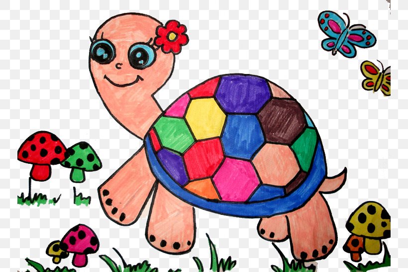 Turtle Child Painting Creative Work, PNG, 750x548px, Watercolor, Cartoon, Flower, Frame, Heart Download Free