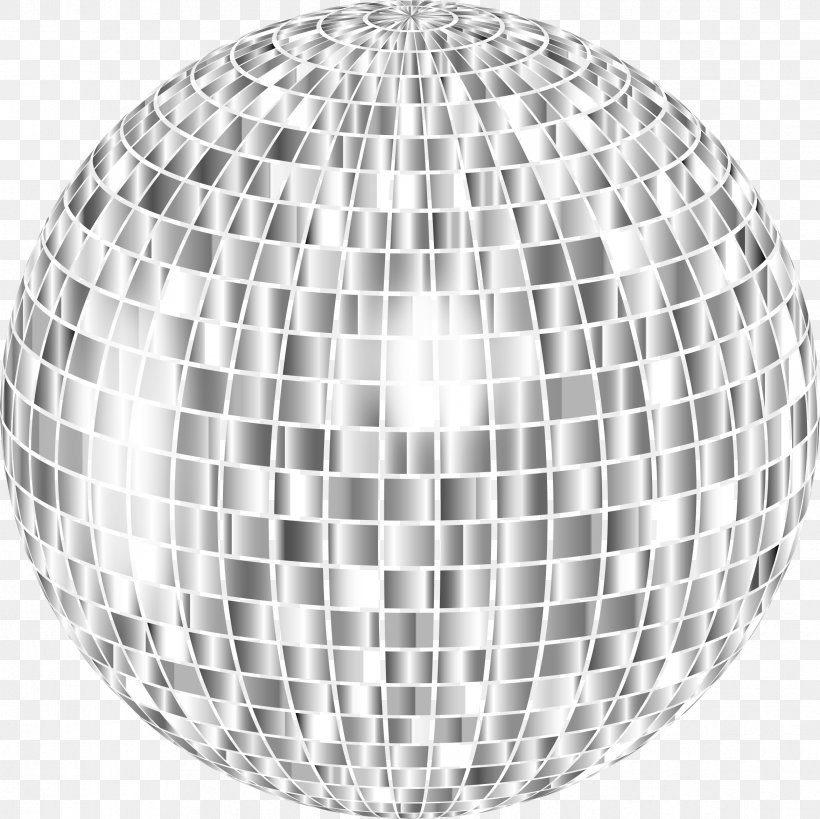 Disco Ball Clip Art, PNG, 2343x2342px, Disco Ball, Ball, Black And White, Dance Party, Disco Download Free