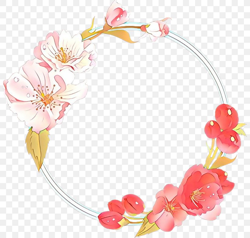 Pink Hair Accessory Fashion Accessory Headpiece Headgear, PNG, 800x780px, Cartoon, Blossom, Fashion Accessory, Flower, Hair Accessory Download Free