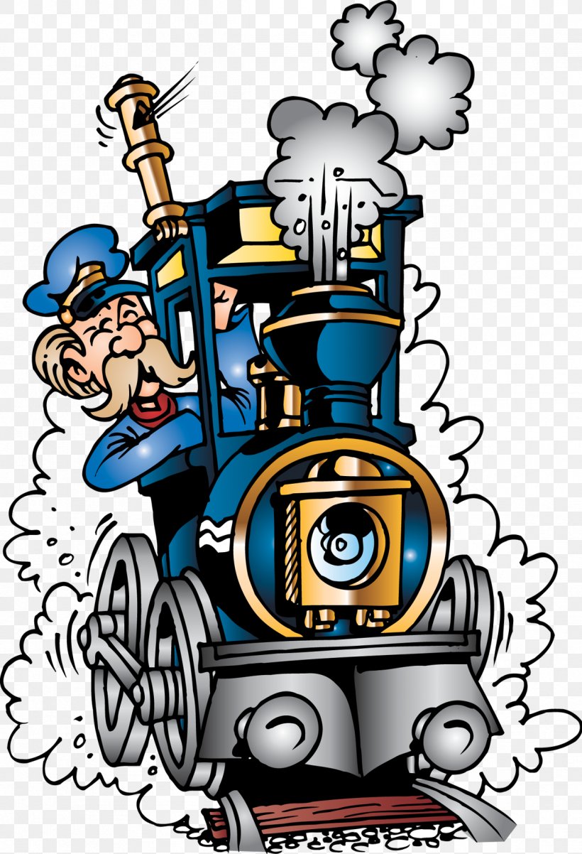 Train Conductor Rail Transport Railroad Engineer Steam Locomotive, PNG, 1194x1751px, Train, Art, Cartoon, Driving, Fiction Download Free