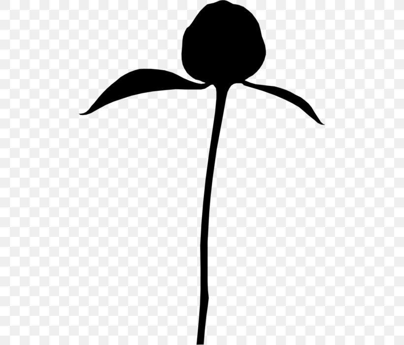 Clip Art Silhouette Line Art Flower Plant Stem, PNG, 502x699px, Silhouette, Art, Blackandwhite, Botany, Flower Download Free