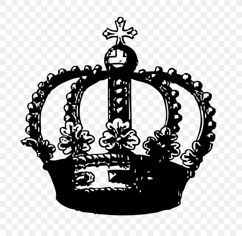 Crown Clip Art, PNG, 800x800px, Crown, Black And White, Monochrome, Monochrome Photography, Pixabay Download Free