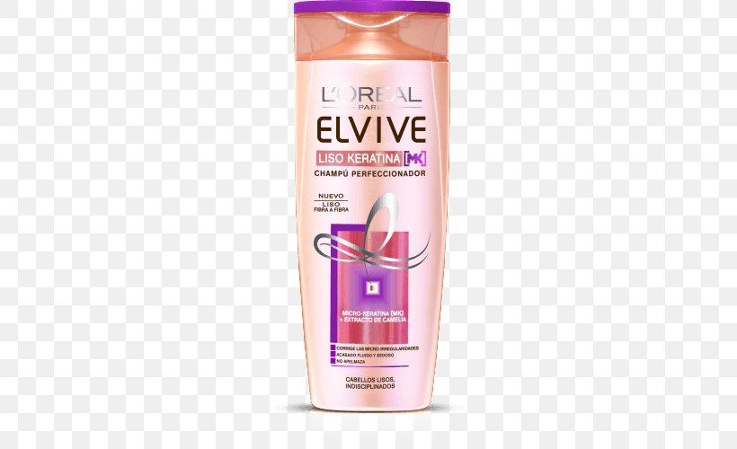 L'Oréal Elvive Smooth Keratin Shampoo L'Oréal Elvive Smooth Keratin Shampoo Monoi Oil, PNG, 500x500px, Elvive, Beauty, Body Wash, Cosmetics, Cream Download Free