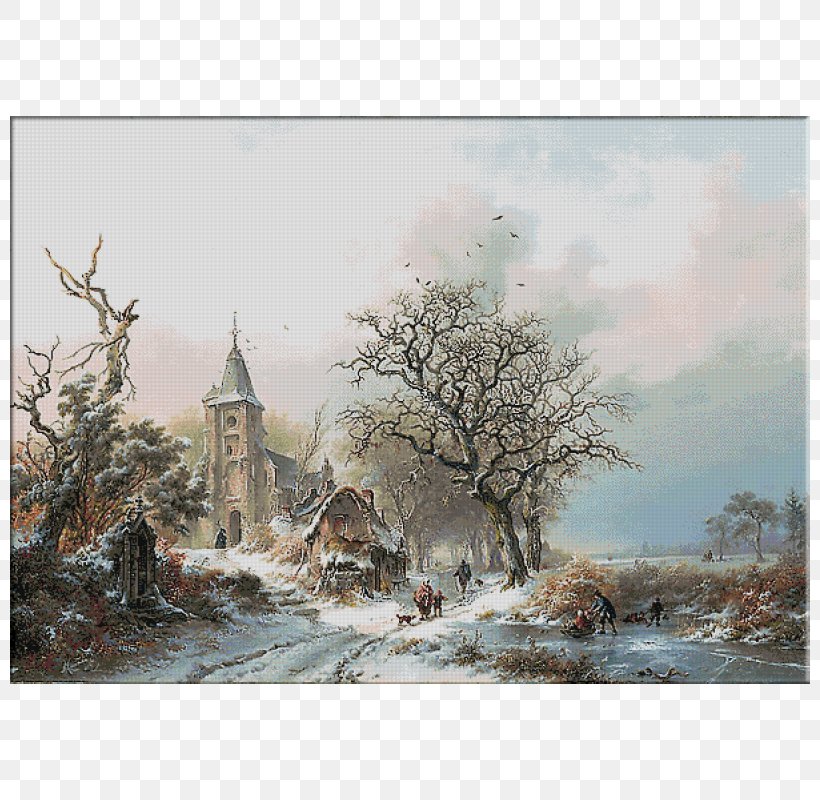 Watercolor Painting Winter Landscape With Skaters KRIF Landscape Painting, PNG, 800x800px, Painting, Albert Bierstadt, Art, Artist, Frost Download Free