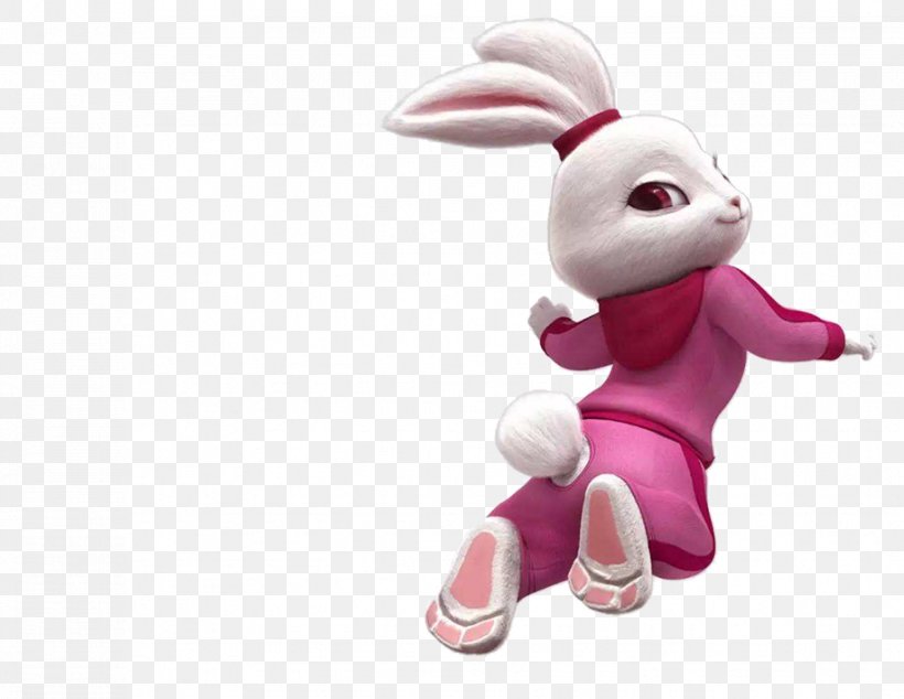 Rabbit Animation Illustration, PNG, 917x709px, Rabbit, Animal, Animation, Easter Bunny, Figurine Download Free