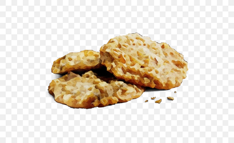 Anzac Biscuit Biscuit Oatmeal Raisin Cookie Cracker Baked Good, PNG, 500x500px, Watercolor, Anzac Biscuit, Baked Good, Baking, Biscuit Download Free