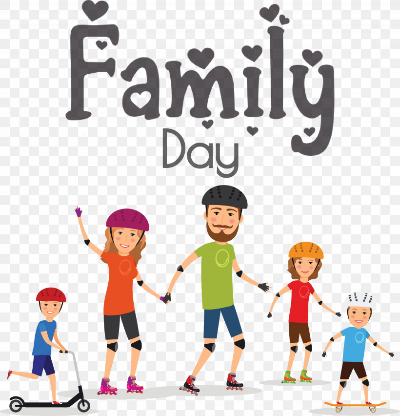 Family Day Family Happy Family, PNG, 2886x3000px, Family Day, Cartoon, Family, Happy Family, Inline Skating Download Free