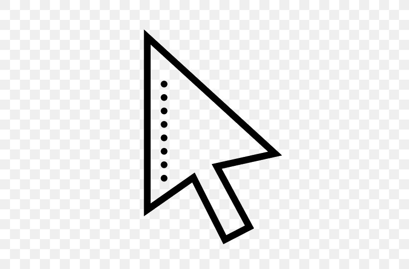 Computer Mouse Pointer Cursor Arrow, PNG, 540x540px, Computer Mouse, Area, Black, Black And White, Brand Download Free