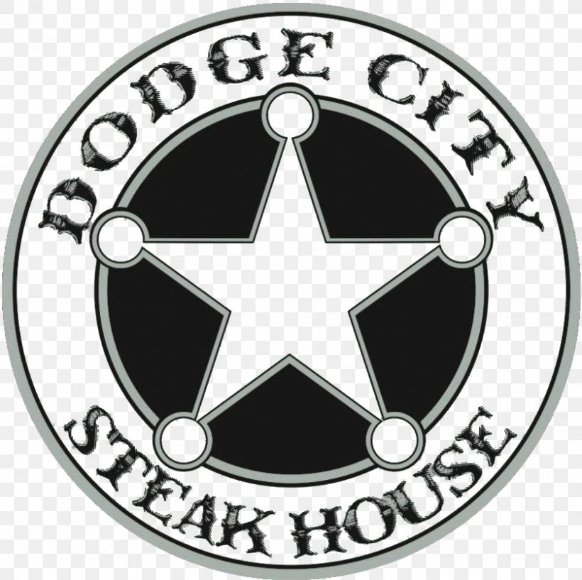 Dodge City Steakhouse Chophouse Restaurant Food, PNG, 837x834px, Chophouse Restaurant, Area, Badge, Bar, Black And White Download Free