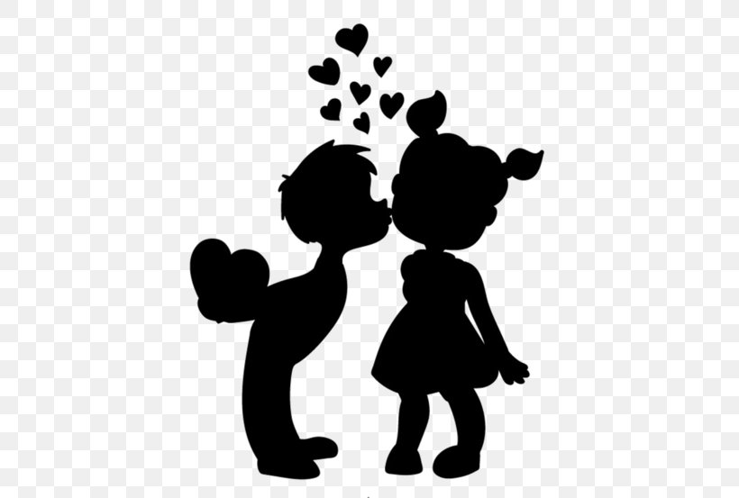 Silhouette Dating Drawing Stencil Romance Film, PNG, 600x553px, Silhouette, Art, Black And White, Communication, Couple Download Free