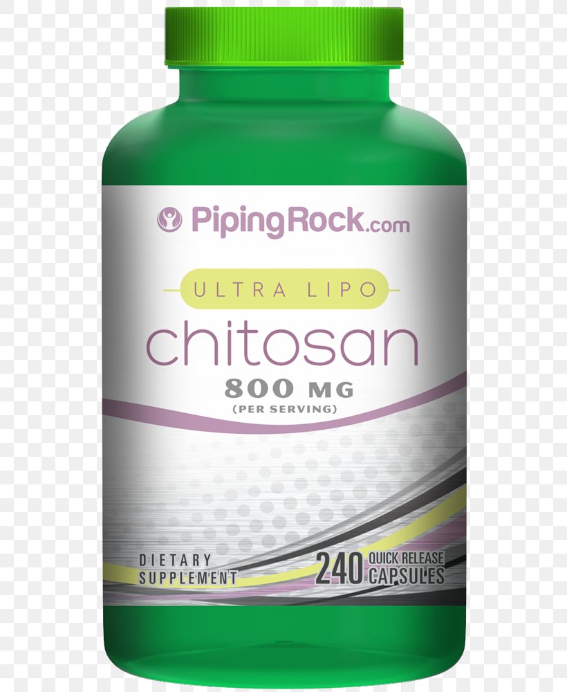 Dietary Supplement Piping Rock Chitosan 800mg Per Serving 240 Capsules Chitosan 800mg Per Serving 2 Bottles X 240 Capsules Product, PNG, 540x1000px, Dietary Supplement, Bottle, Capsule, Chitosan, Diet Download Free