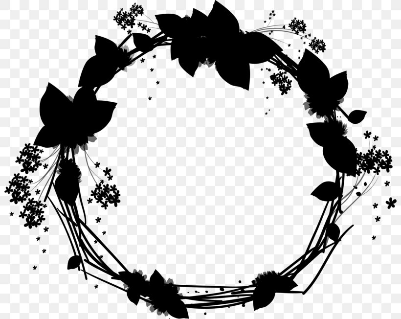 Flower Wreath, PNG, 802x652px, Table, Blackandwhite, Chair, Computer, Flower Download Free