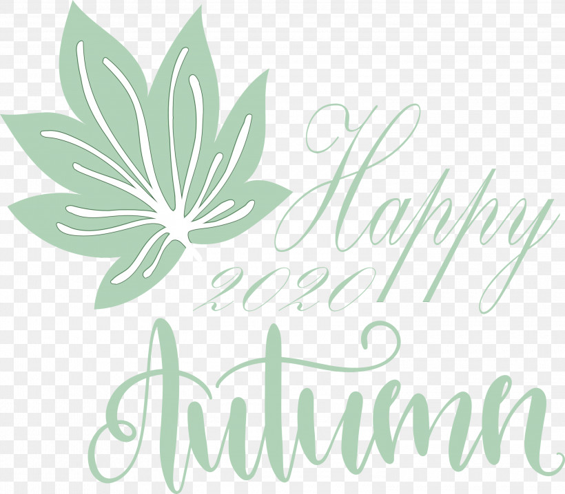 Logo Font Leaf Green Line, PNG, 3000x2630px, Happy Fall, Biology, Green, Happy Autumn, Leaf Download Free