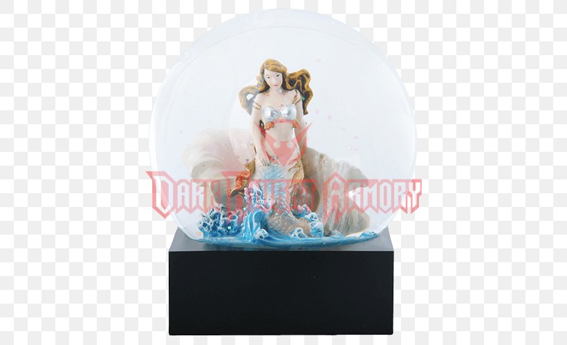 Figurine Mermaid Ocean Snow Globes Water, PNG, 500x500px, Figurine, Art, Art Nouveau, Christmas Ornament, Collectable Download Free