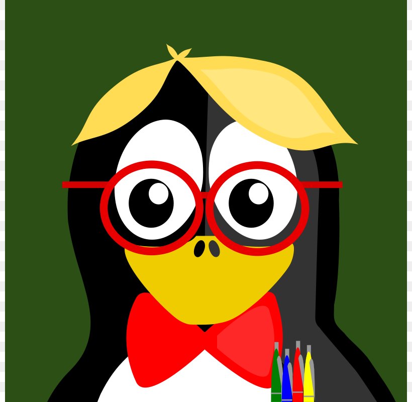 Penguin Nerd Clip Art, PNG, 800x800px, Watercolor, Cartoon, Flower, Frame, Heart Download Free