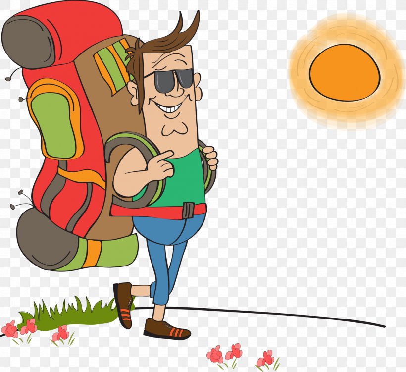 Tourism Backpack Royalty-free Clip Art, PNG, 1797x1647px, Tourism, Art, Backpack, Backpacking, Cartoon Download Free