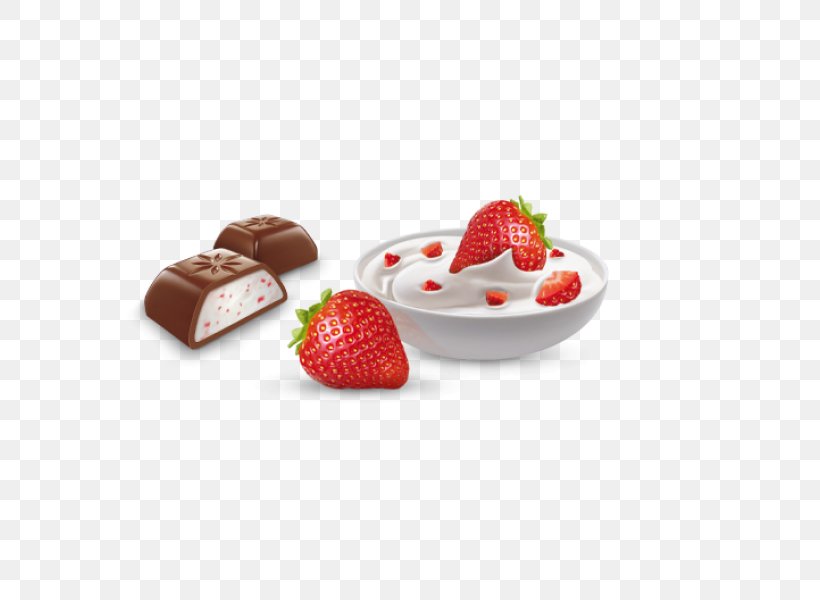 Chocland Chocolate Strawberry Vegetarian Cuisine Yoghurt, PNG, 600x600px, Chocolate, Bonbon, Candy, Cream, Dessert Download Free