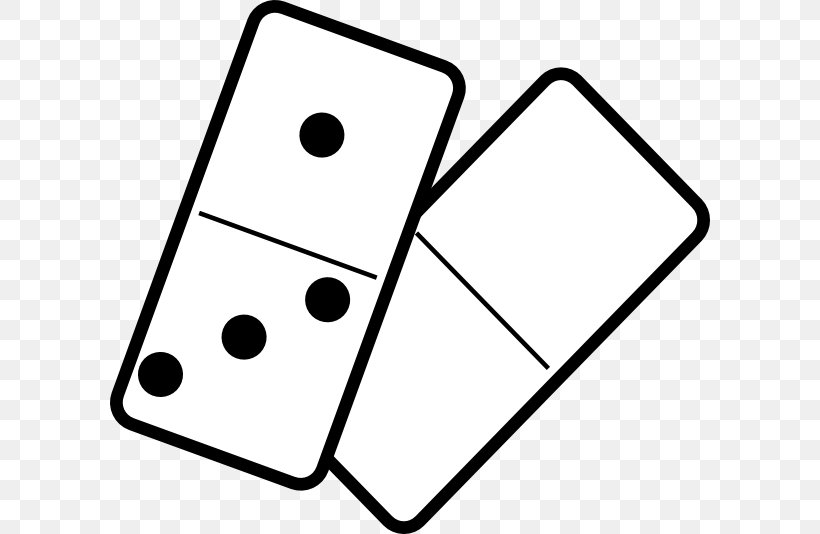 Dominoes Game Clip Art, PNG, 600x534px, Dominoes, Area, Black, Black And White, Free Content Download Free