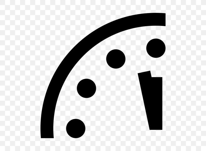 Doomsday Clock Bulletin Of The Atomic Scientists 2 Minutes To Midnight Apocalypse Nuclear Warfare, PNG, 600x600px, Doomsday Clock, Apocalypse, Black And White, Bulletin Of The Atomic Scientists, Clock Download Free