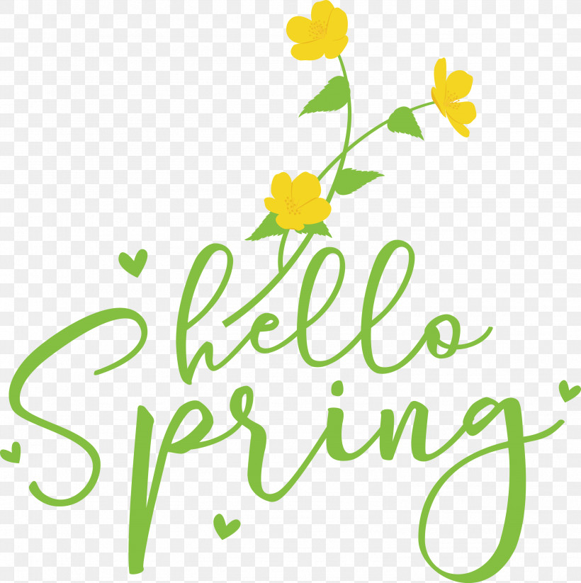 Hello Spring Spring, PNG, 2989x3000px, Hello Spring, Floral Design, Logo, Royaltyfree, Silhouette Download Free