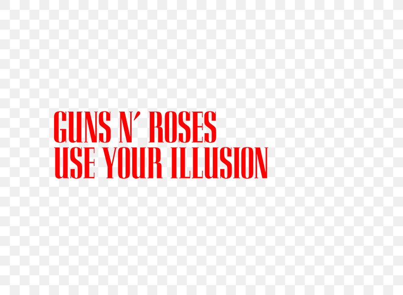 Logo Guns N' Roses Use Your Illusion I Typography Font, PNG, 600x600px, Logo, Area, Brand, Concert Tour, Letter Download Free