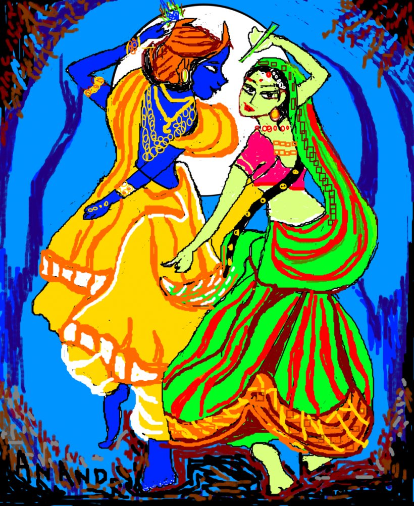 Radha Krishna Vrindavan Art, PNG, 982x1200px, Krishna, Art, Artist, Cartoon,  Dance Download Free