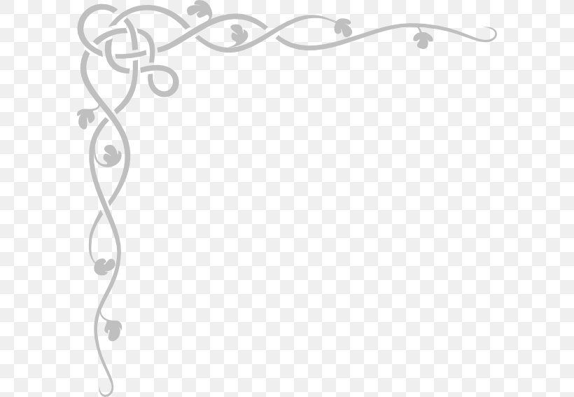 Border Clip Art, PNG, 600x567px, Drawing, Area, Black And White, Decorative Arts, Floral Design Download Free