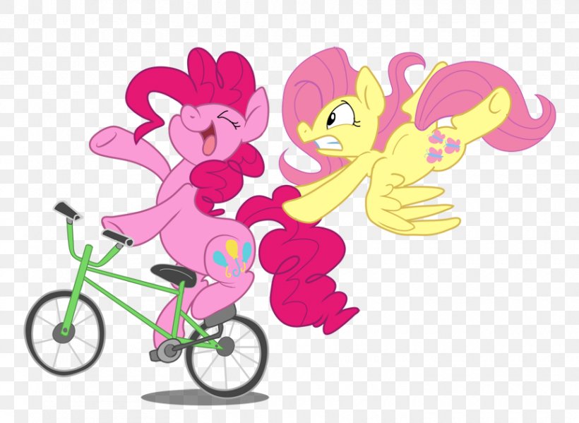 Pinkie Pie Pony Bicycle Fluttershy Ponies & Riding, PNG, 860x629px, Pinkie Pie, Andrea Libman, Animal Figure, Bicycle, Bicycle Accessory Download Free