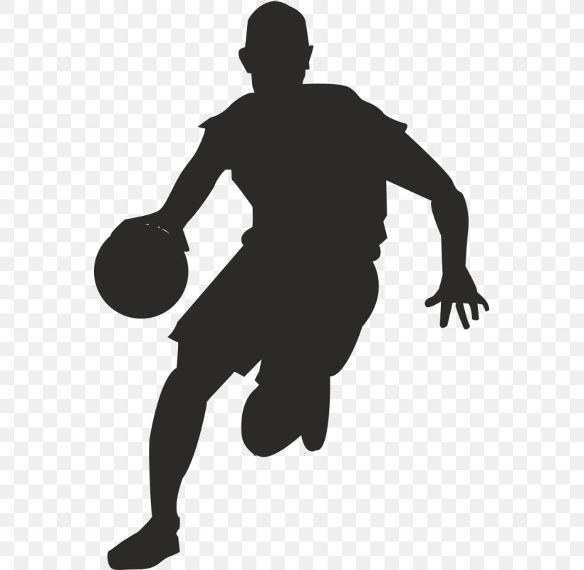 Basketball Dribbling Sport Wall Decal Clip Art, PNG, 800x800px, Basketball, Arm, Ball, Black, Black And White Download Free