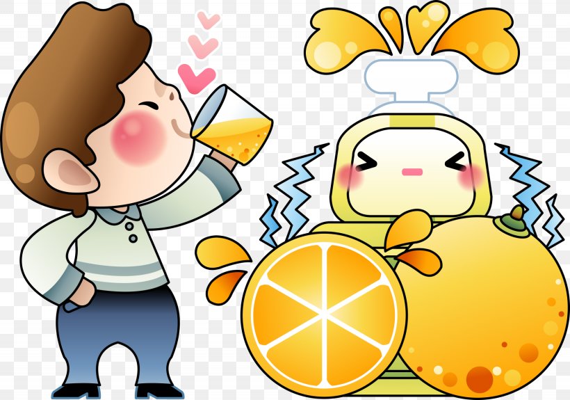 Orange Juice Drink, PNG, 1845x1294px, Orange Juice, Boy, Cartoon, Citrus Xd7 Sinensis, Drawing Download Free