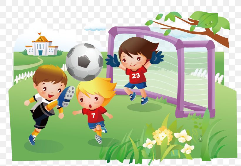 Children's Cartoon Vector Material, PNG, 797x565px, Child, Art, Association Football Culture, Ball, Cartoon Download Free