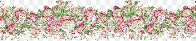 Floral Design, PNG, 2500x530px, Flower Border, Cut Flowers, Floral Design, Floral Line, Flower Download Free