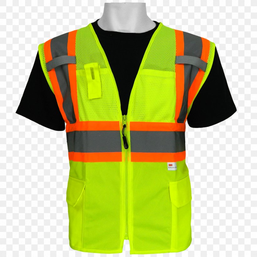 T-shirt Gilets High-visibility Clothing Waistcoat, PNG, 1000x1000px, Tshirt, Active Shirt, Clothing, Gilets, Green Download Free