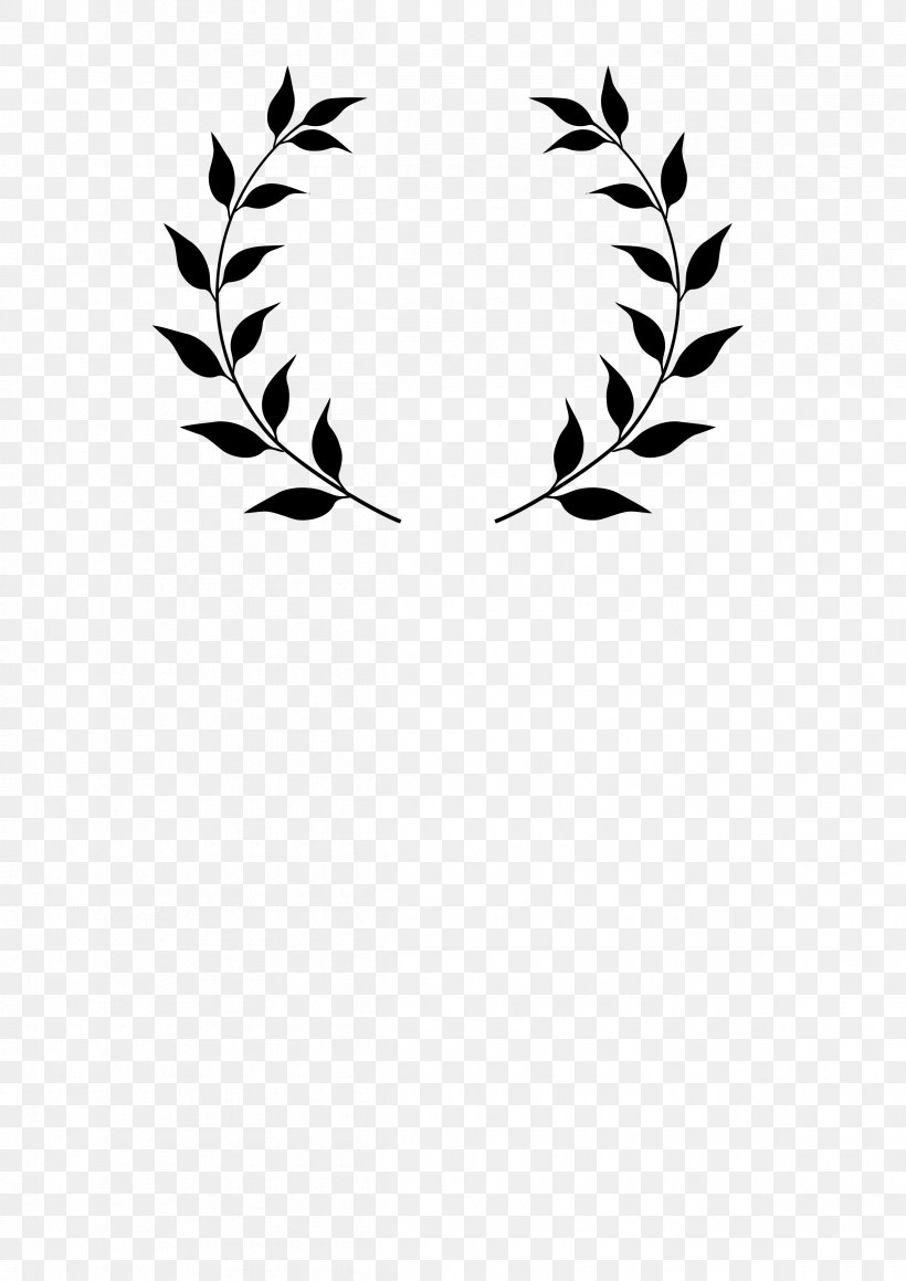 Bay Laurel Laurel Wreath Branch Clip Art, PNG, 2400x3394px, Bay Laurel, Black And White, Body Jewelry, Branch, Inkscape Download Free