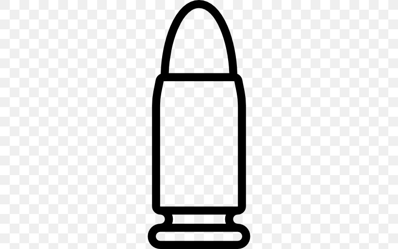 Bullet Ammunition Clip Art, PNG, 512x512px, Bullet, Ammunition, Area, Black And White, Drawing Download Free