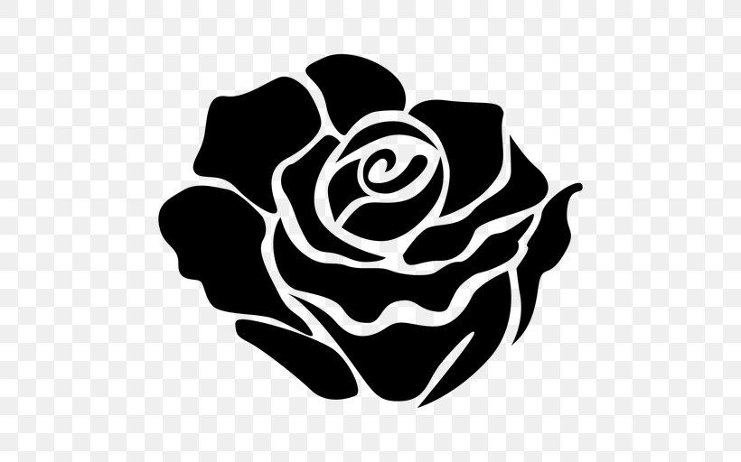 Garden Roses Clip Art, PNG, 512x512px, Garden Roses, Black, Black And White, Black Rose, Flora Download Free