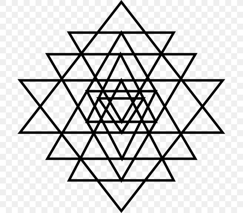 Lakshmi Sri Yantra Symbol, PNG, 701x720px, Lakshmi, Area, Black And White, Chakra, Durga Download Free
