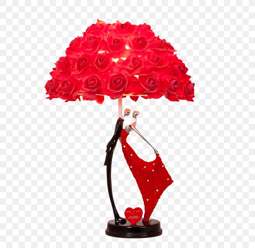 Table Light Fixture Garden Roses Lamp, PNG, 800x800px, Table, Artificial Flower, Bedroom, Bride, Cut Flowers Download Free