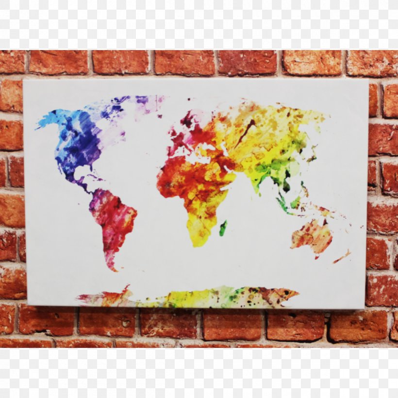 World Map Stock Photography Watercolor Painting Mural, PNG, 1200x1200px, World Map, Acrylic Paint, Art, Color, Early World Maps Download Free