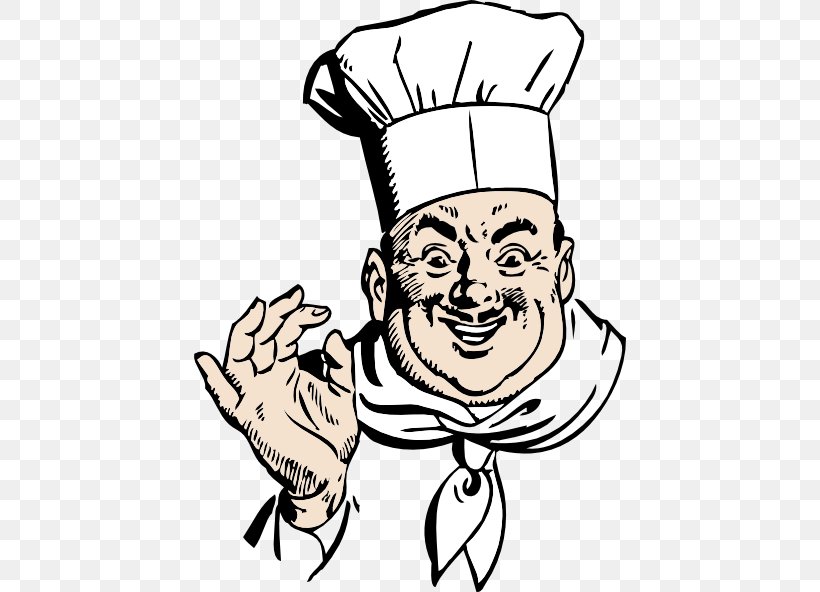 Chef Humour Cooking Clip Art, PNG, 432x592px, Chef, Art, Artwork, Black And White, Cartoon Download Free