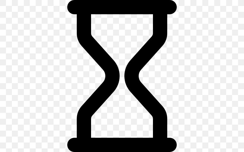 Hourglass Symbol Clock, PNG, 512x512px, Hourglass, Black, Black And White, Clock, Hourglass Figure Download Free