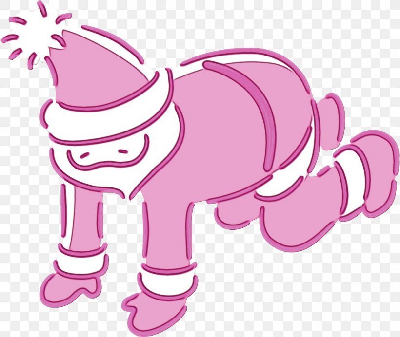 Pink Clip Art Cartoon Mane Pony, PNG, 1028x868px, Watercolor, Animal Figure, Cartoon, Horse, Mane Download Free