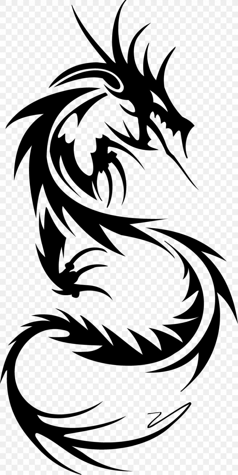 Sleeve Tattoo Tribe Nautical Star Dragon, PNG, 836x1667px, Tattoo, Arm, Art, Bird, Black And White Download Free
