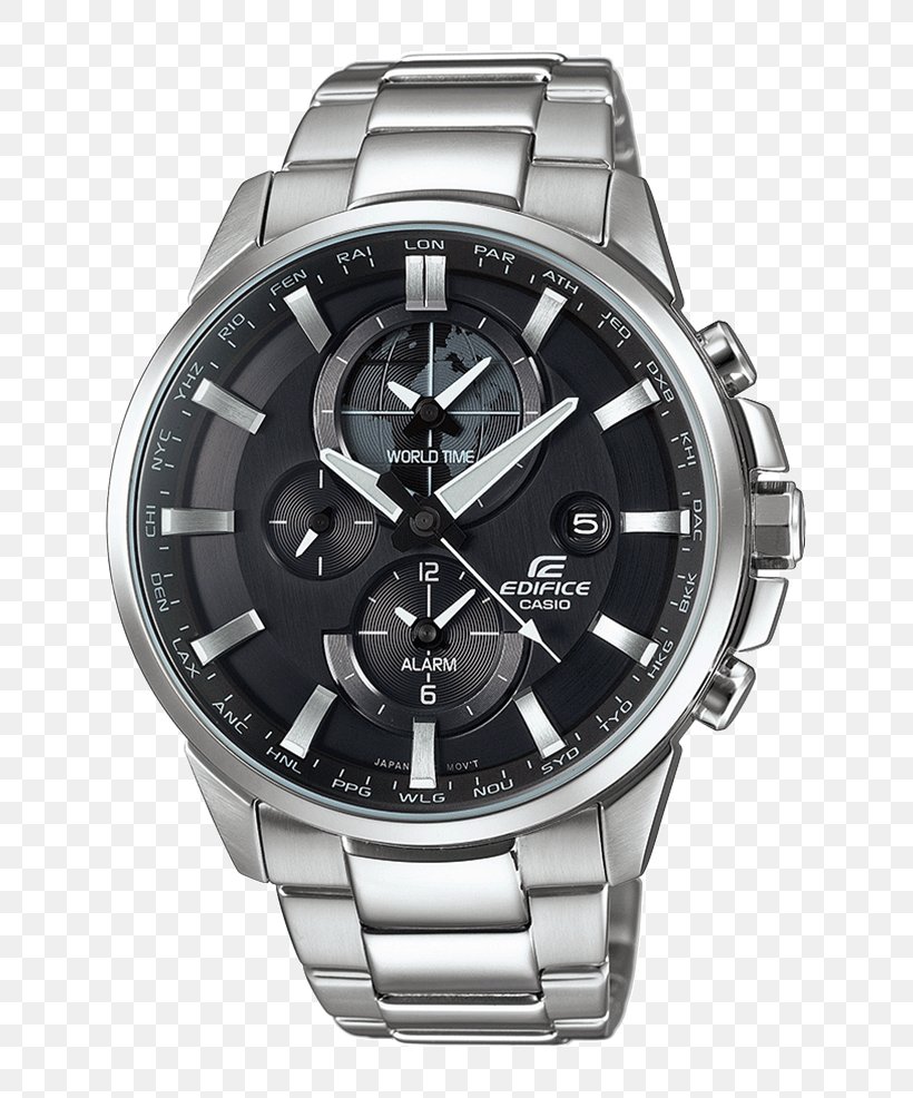 Casio Edifice Solar-powered Watch, PNG, 813x986px, Casio, Brand, Casio Edifice, Casio Edifice Ef539d, Chronograph Download Free