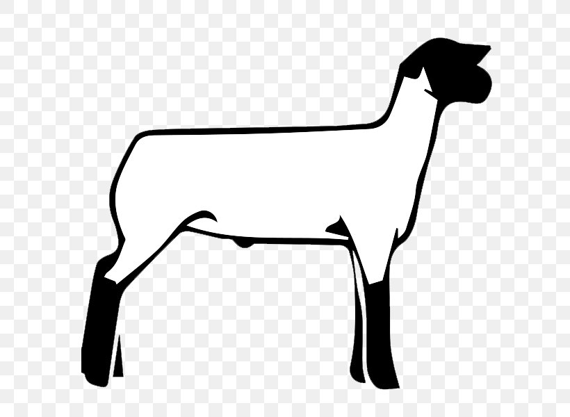 Sheep Boer Goat Cattle Clip Art Vector Graphics, PNG, 600x600px, Sheep, Beak, Black, Black And White, Boer Goat Download Free