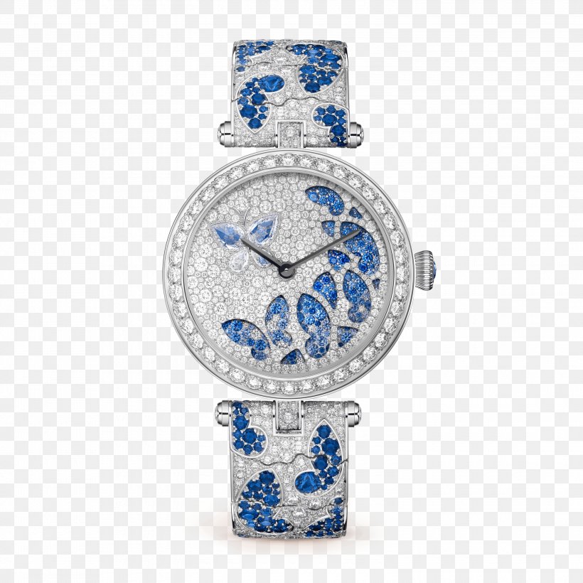 Van Cleef & Arpels Watch Gold Sapphire Clock, PNG, 3000x3000px, Van Cleef Arpels, Bling Bling, Body Jewelry, Carat, Clock Download Free