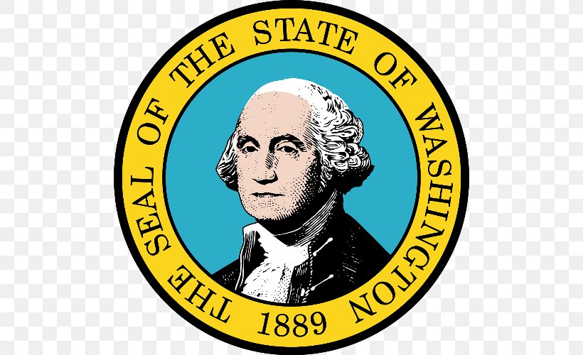 George Washington Seal Of Washington Flag Of Washington Washington Territory, PNG, 500x500px, George Washington, Area, Badge, Brand, Facial Hair Download Free