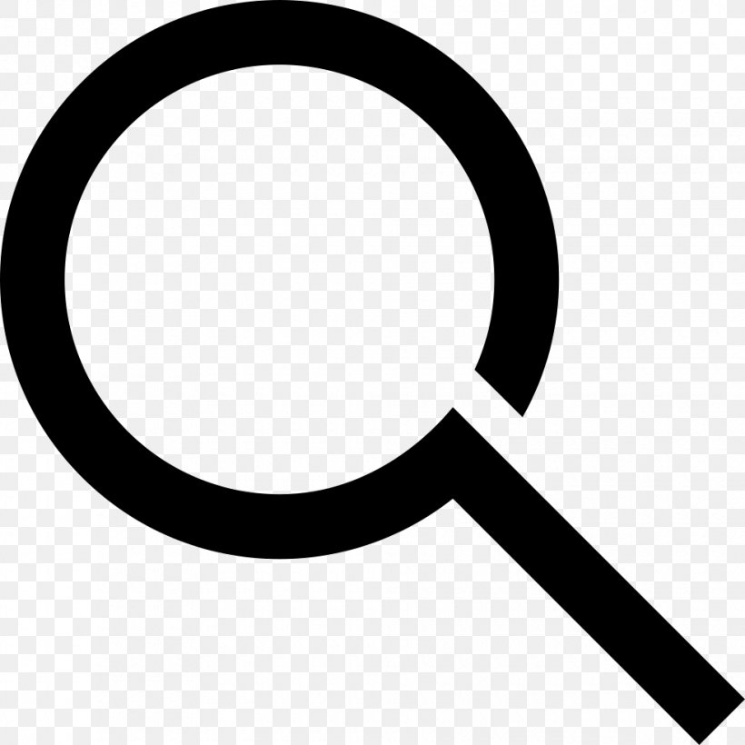 Magnifying Glass, PNG, 980x980px, Magnifying Glass, Area, Black And White, Button, Font Awesome Download Free