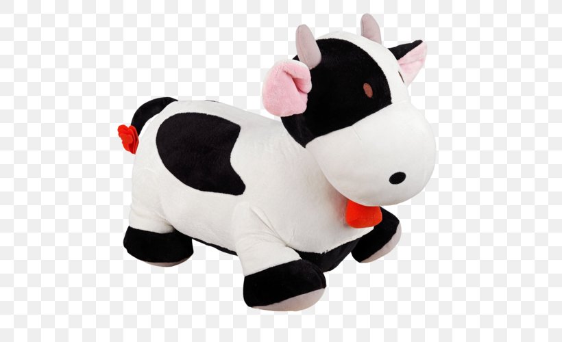 Plush Cattle Stuffed Animals & Cuddly Toys Snout Textile, PNG, 500x500px, Plush, Animal, Animal Figure, Cattle, Material Download Free