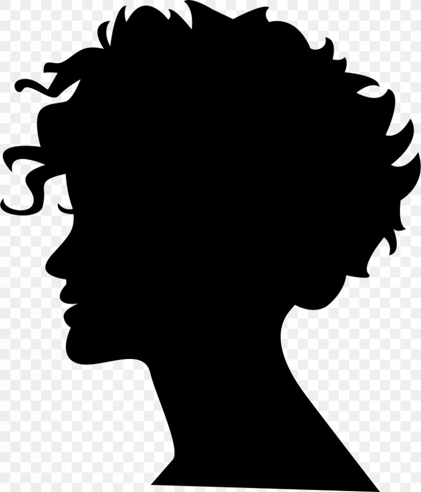 Silhouette Woman Clip Art, PNG, 838x980px, Silhouette, Black, Black And White, Black Hair, Drawing Download Free
